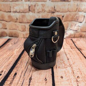 California Innovations Mini Gulf Bag BLACK Drink Holder Koozie Desk Organizer